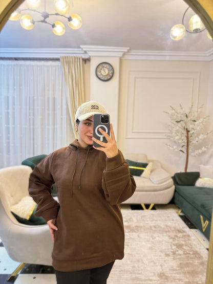 هودى بنى فرى سايز
